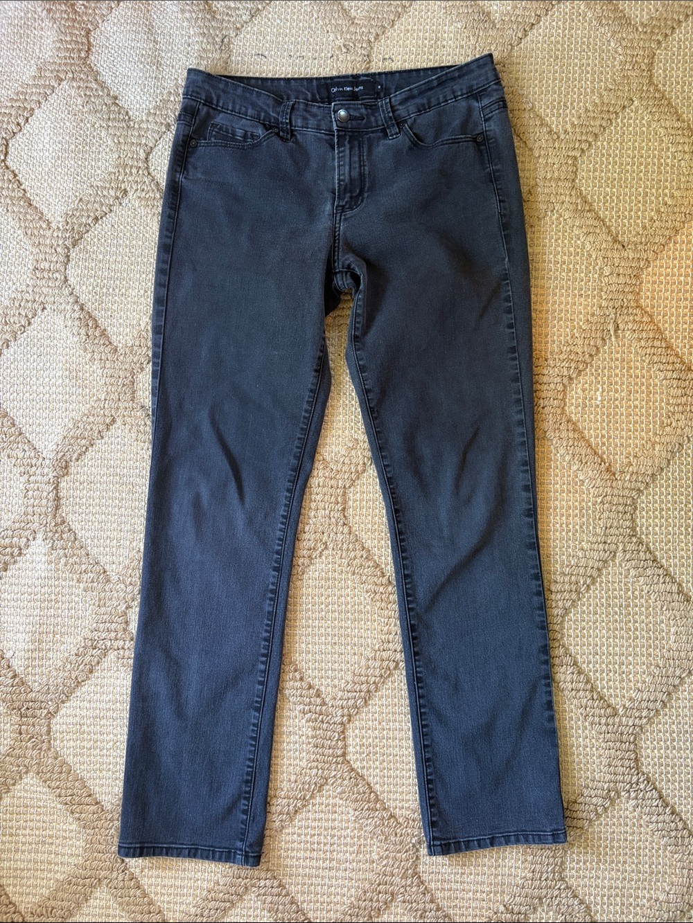 Calvin Klein Black Straight Leg Jeans
